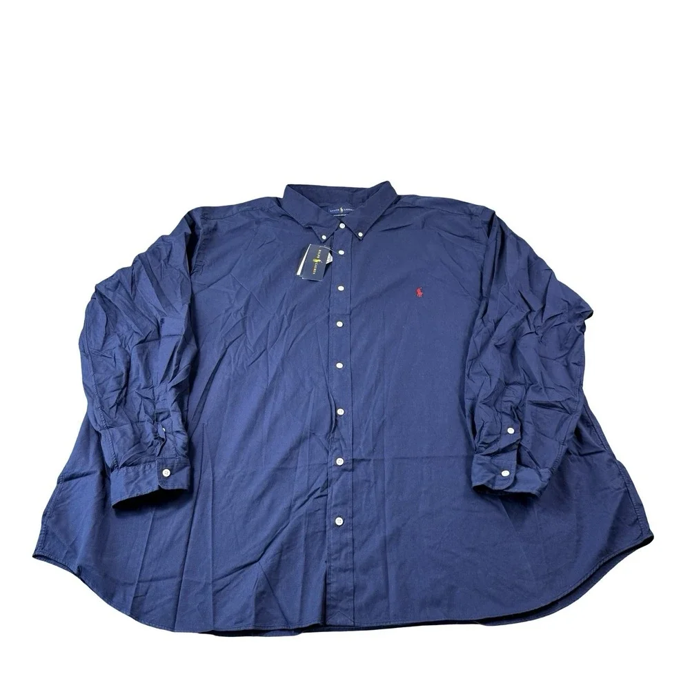 Polo Ralph Lauren Blue Featherweight Twill L/S Button Front Size 5XLB NWT